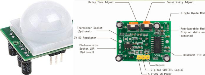 PIR motion detector